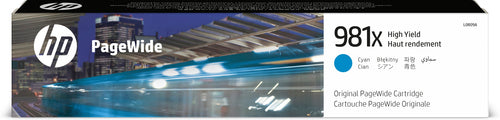 HP 981X High Yield Cyan Original PageWide Cartridge HP 981X High Yield Cyan Original PageWide Cartridge